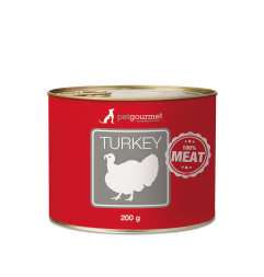 Tītara gaļas konservi suņiem un kaķiem 200 g, -